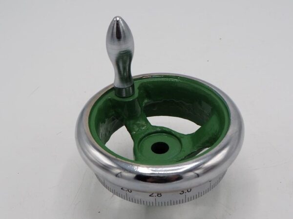 Metrisch Handwiel voor Leadscrew - Groen